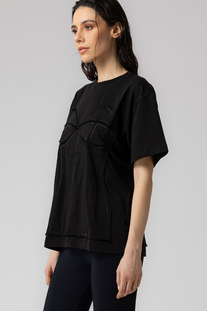 Deconstructed T-Shirt Black