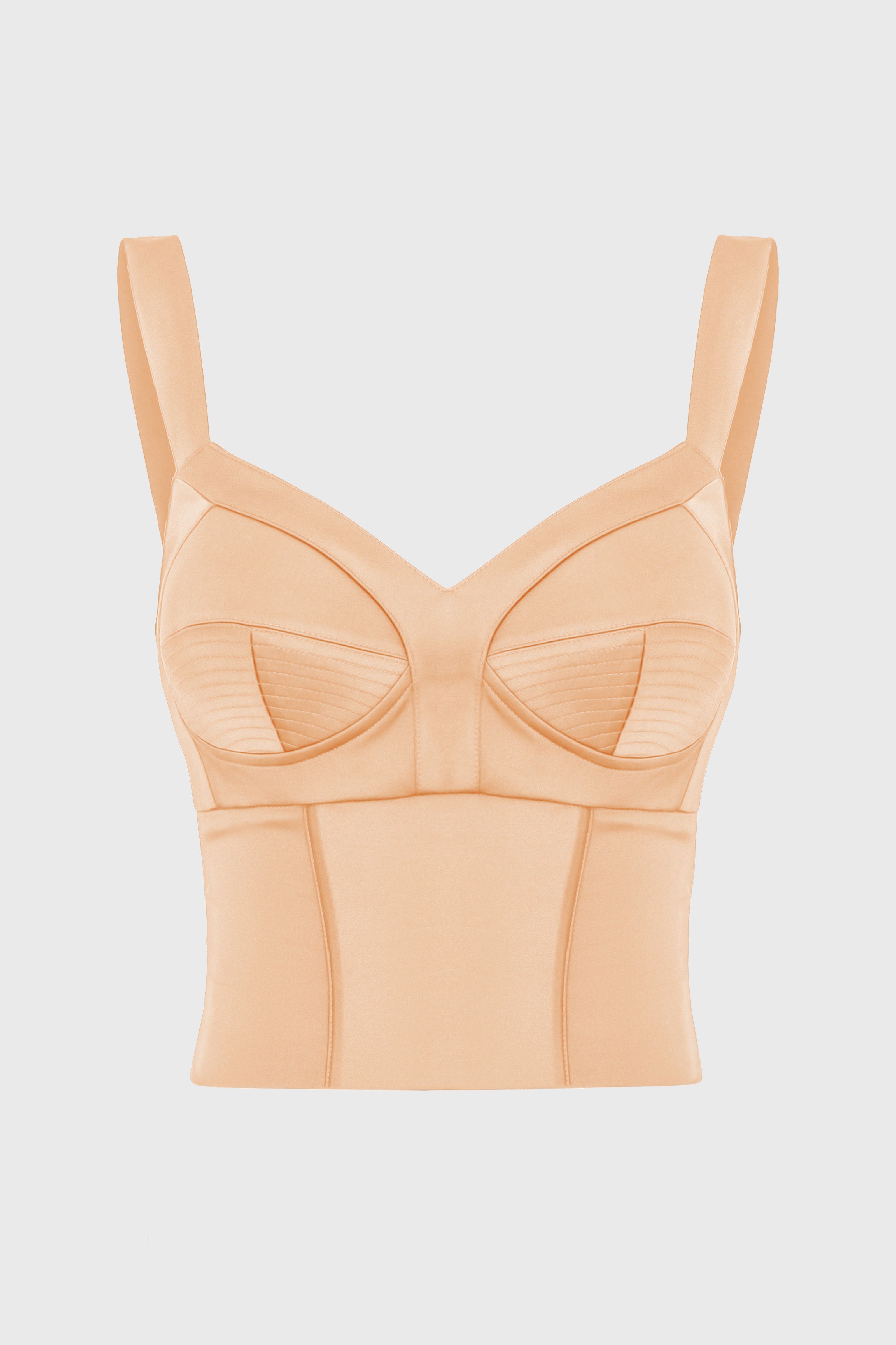 Satin Sculpt Corset Nude
