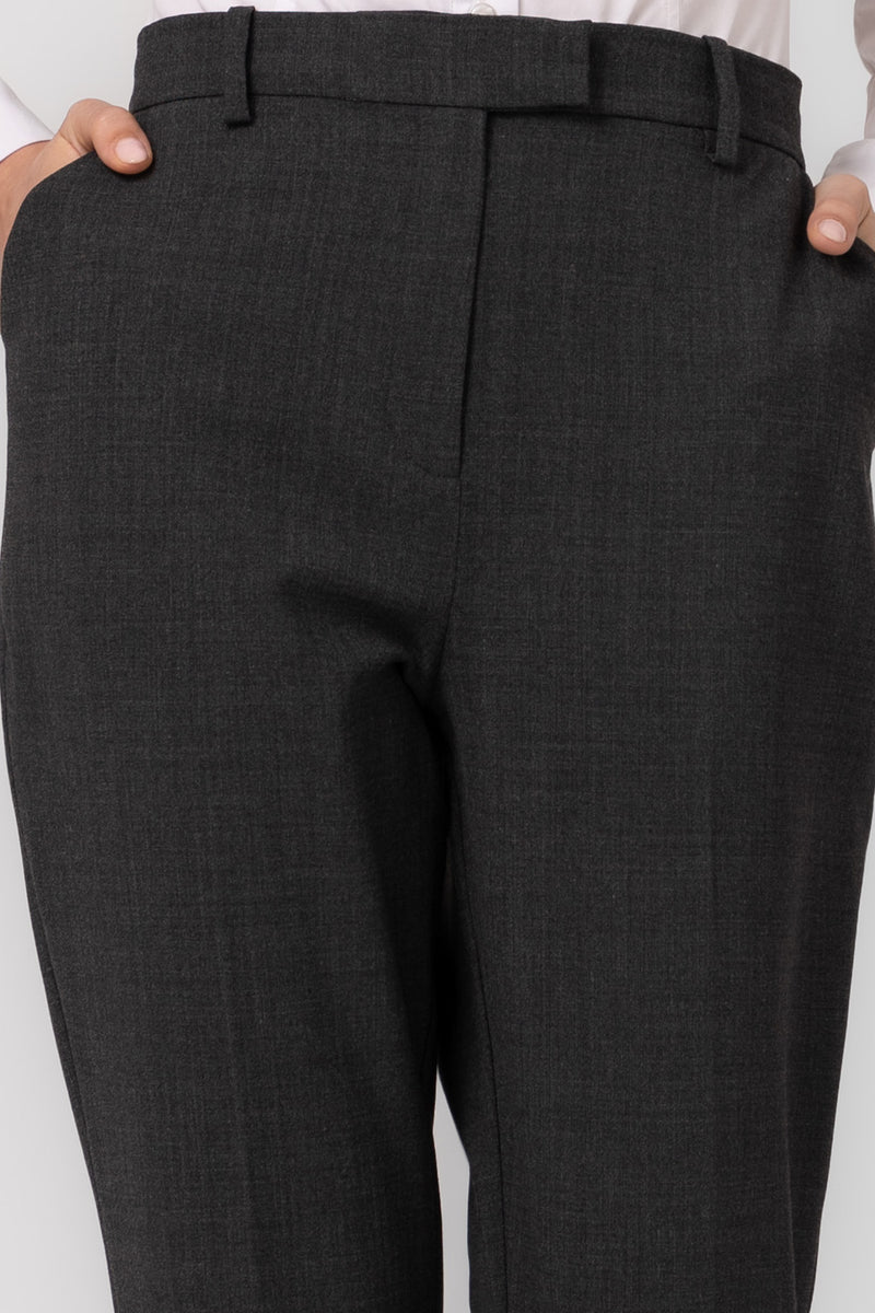 Formal Wool Trousers Gray