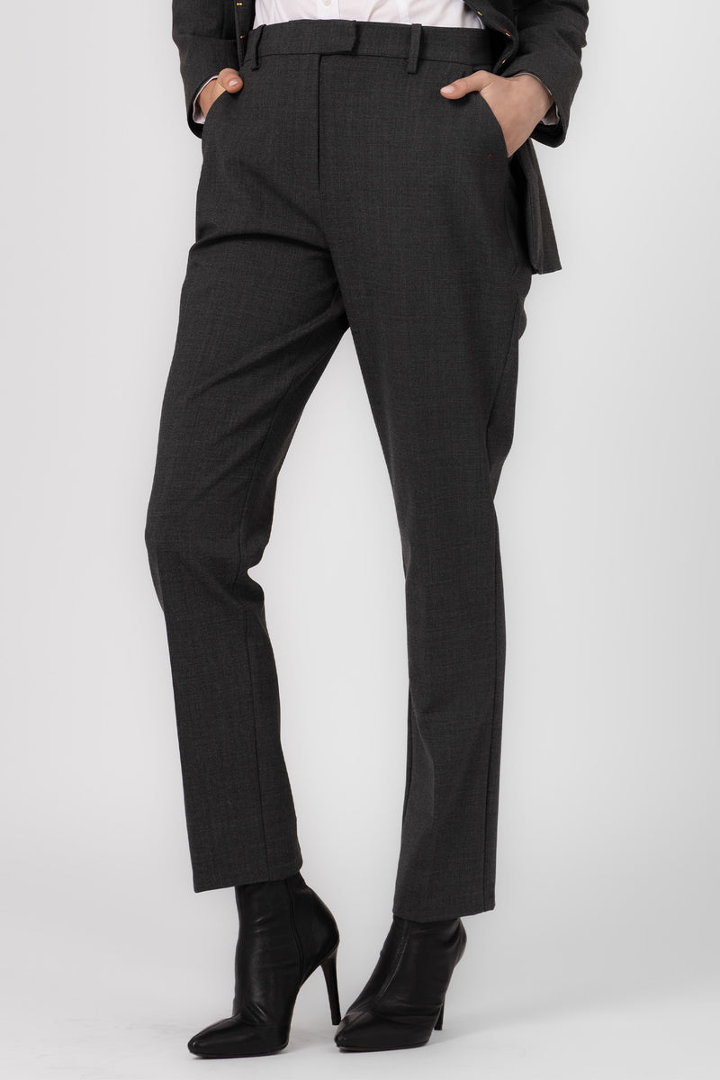 Formal Wool Trousers Gray