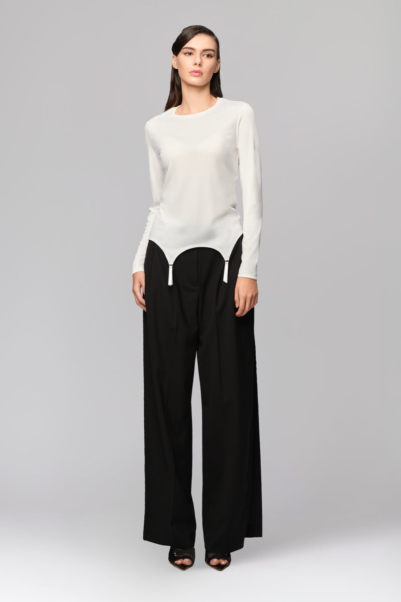 Garter Blouse White
