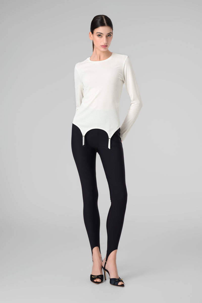 Garter Blouse White