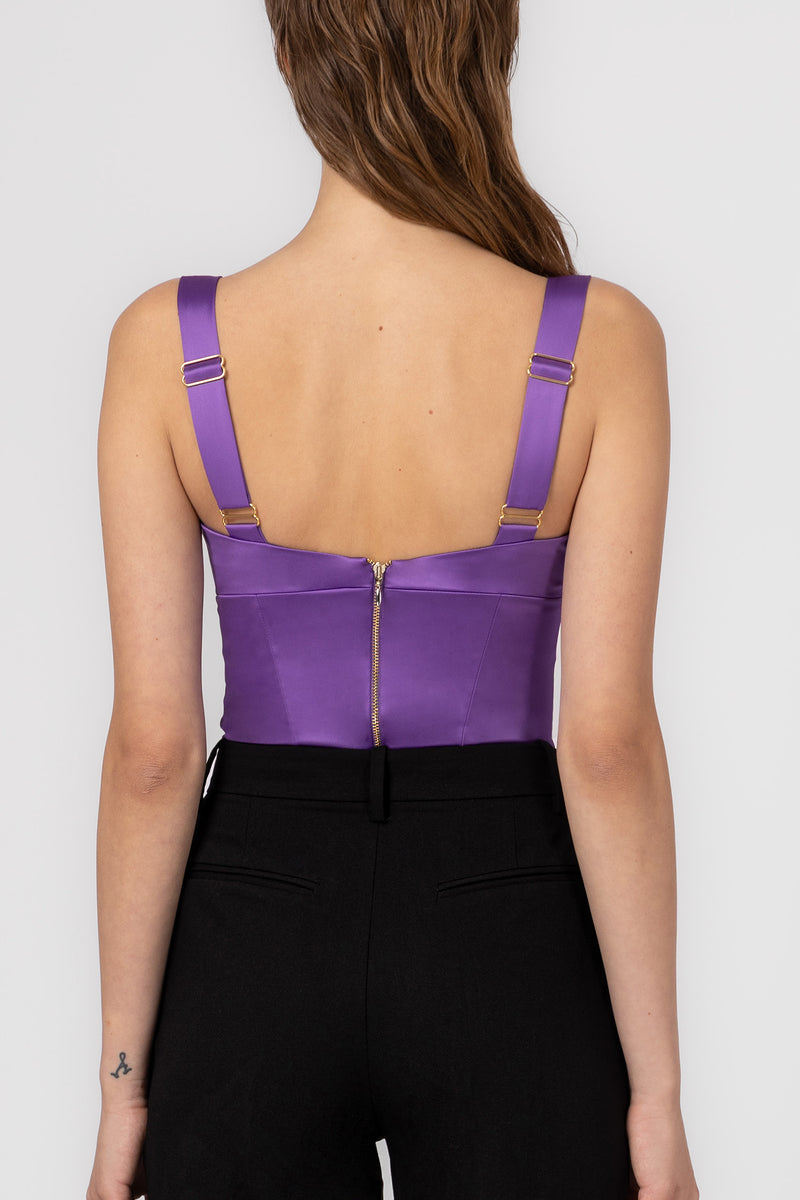 Haze Bra Top Violet