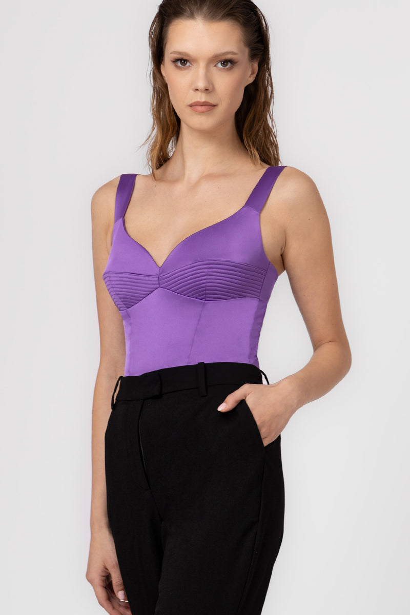 Haze Bra Top Violet