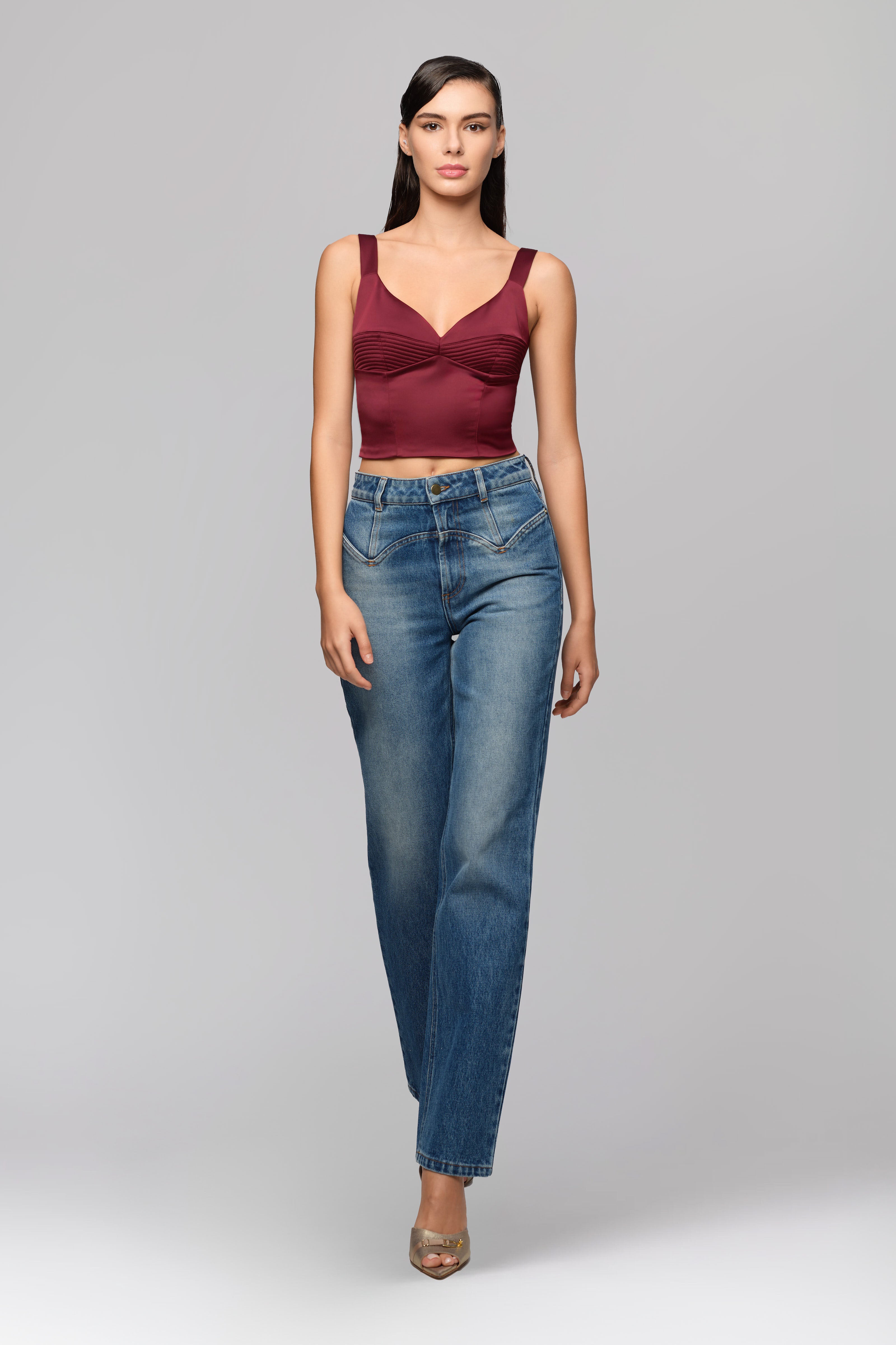 Haze Corset Wine