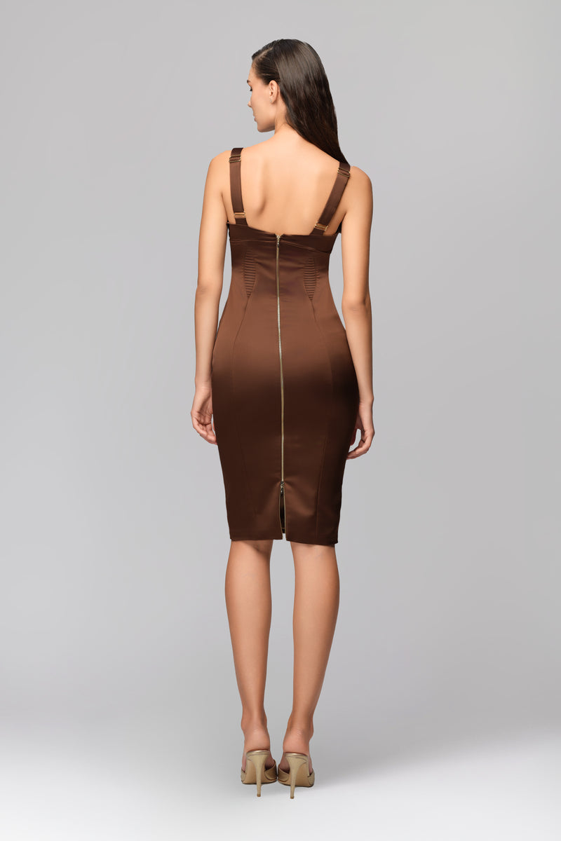 Haze Dress Brown