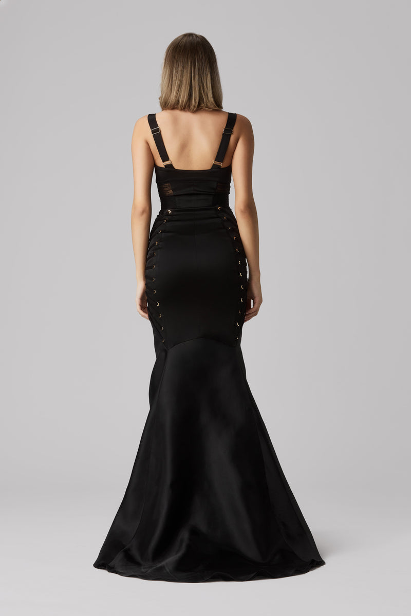 Zest Long Dress Black