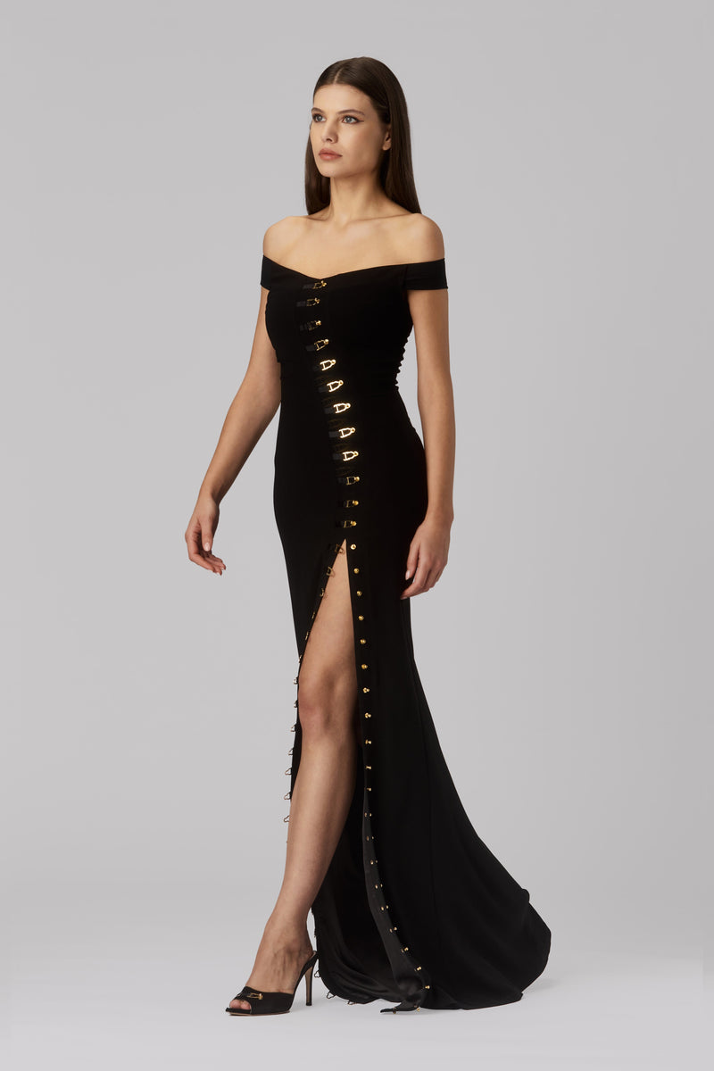 Ivy Long Dress Black