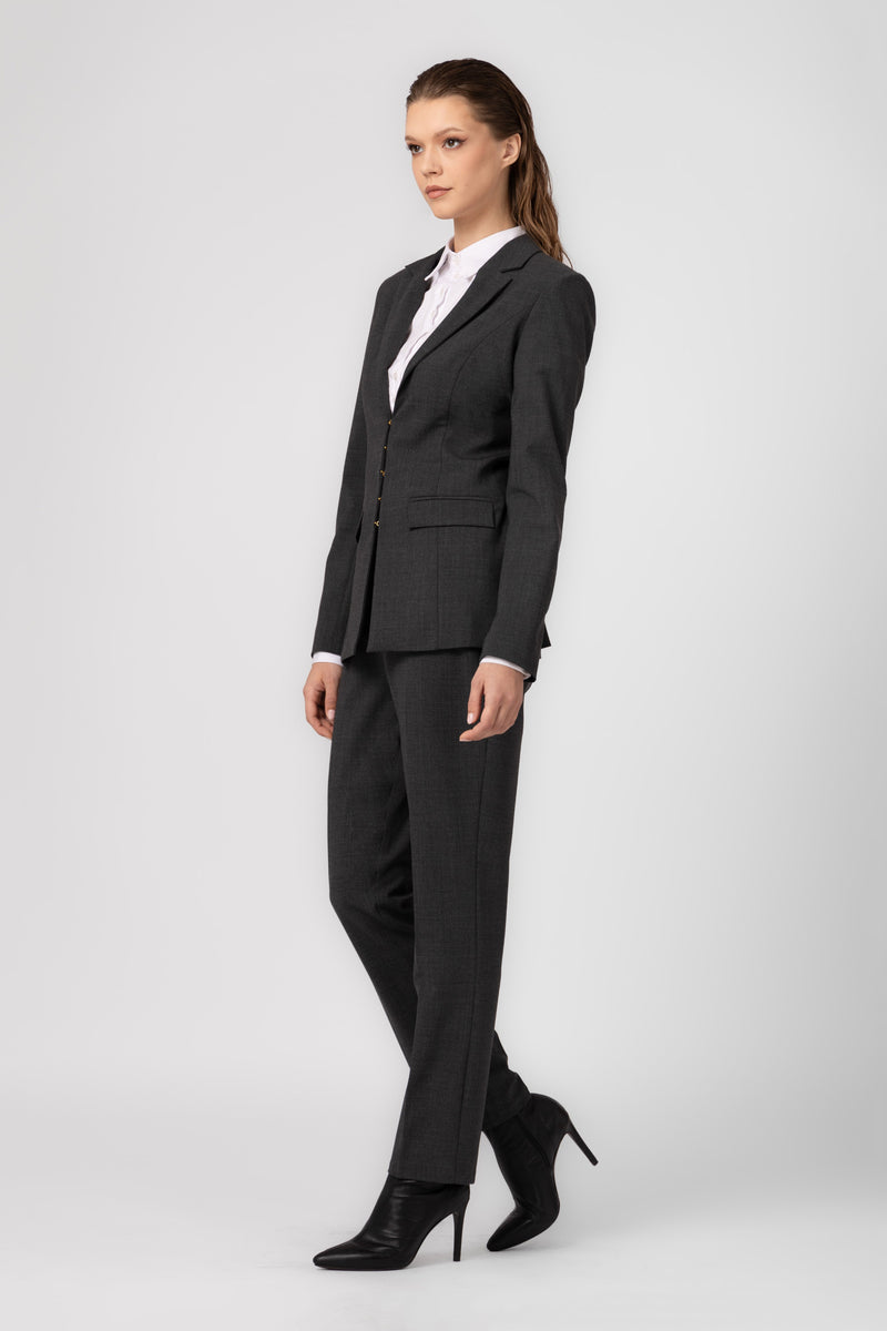 Blazer gri din lana Formal