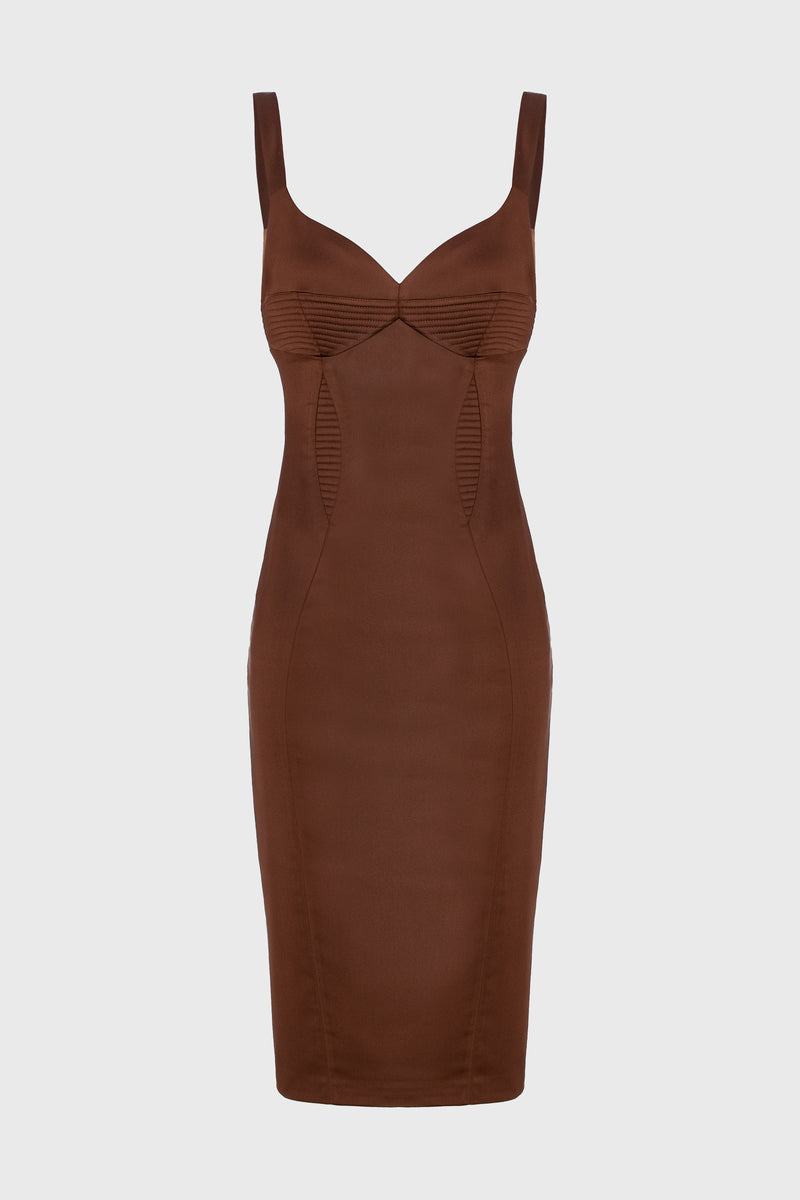 Haze Dress Brown