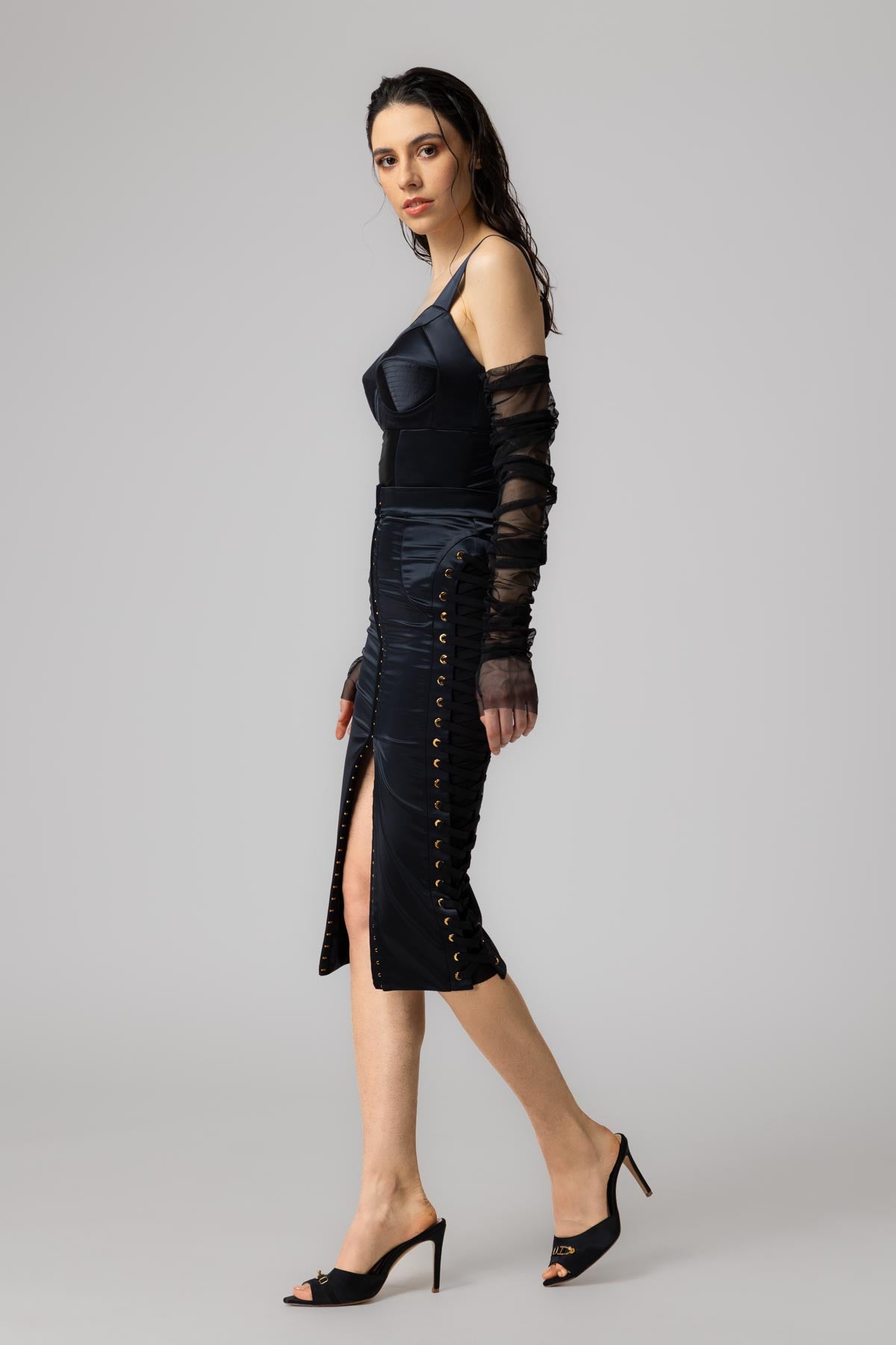Sheer Gloves Black