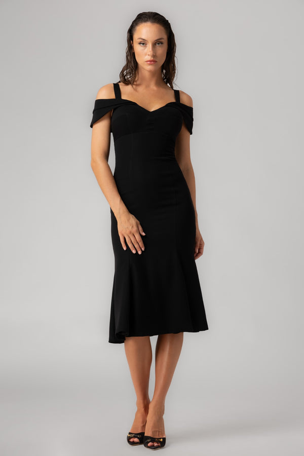 Sculpt Dress Black