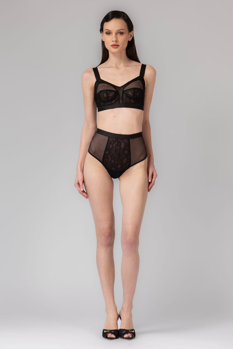 Sculpt Lace Panties Black