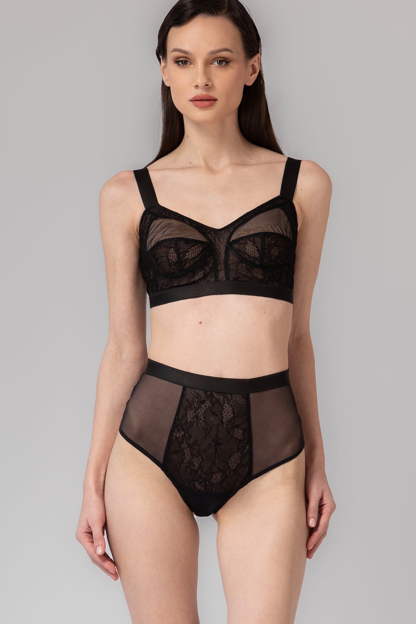 Sculpt Lace Panties Black