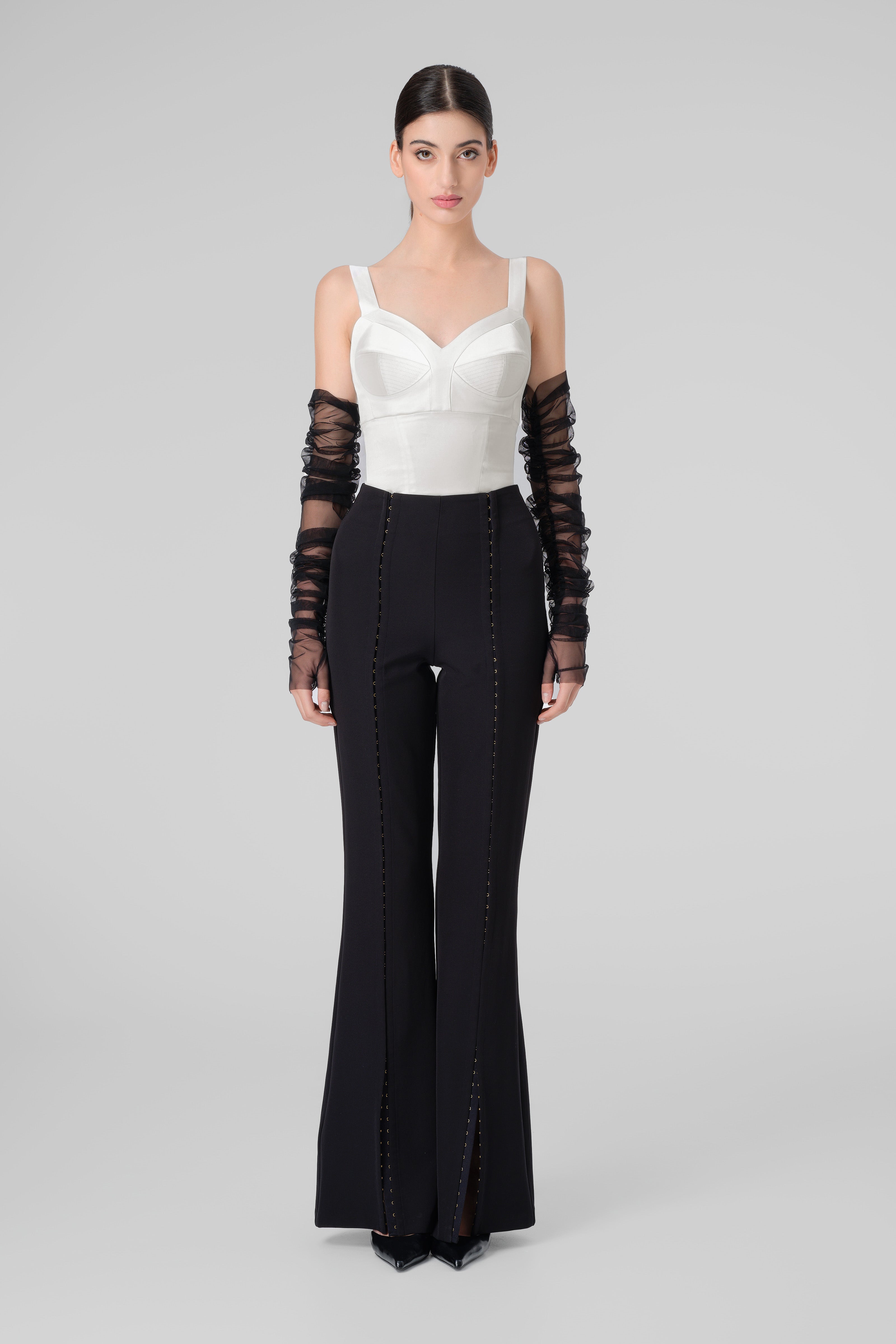 Satin Sculpt Corset White