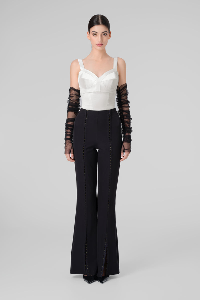 Satin Sculpt Corset White