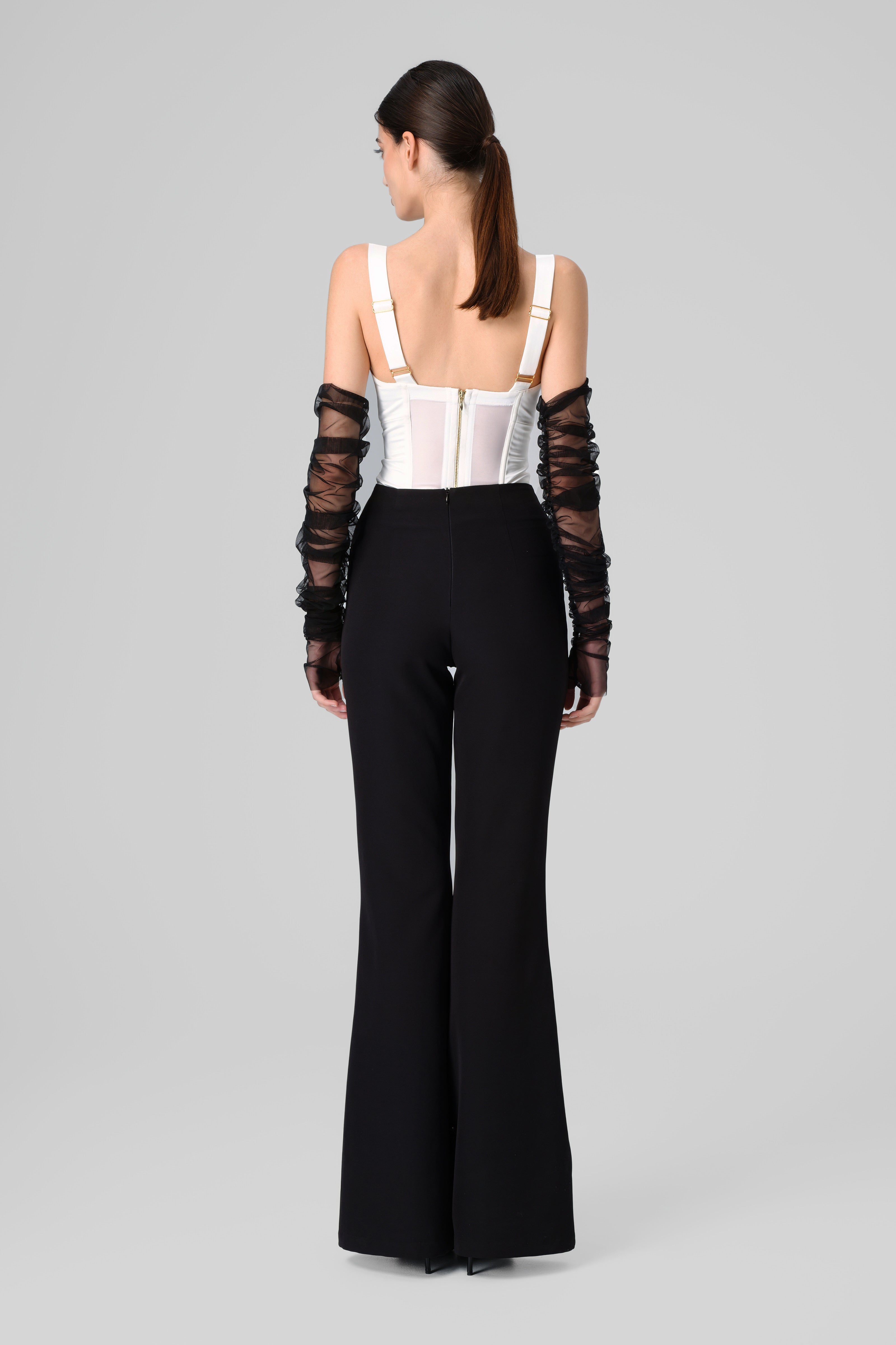 Satin Sculpt Corset White