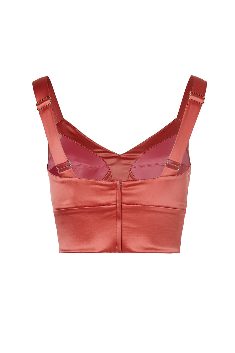 Satin Sculpt Bra Top Blush