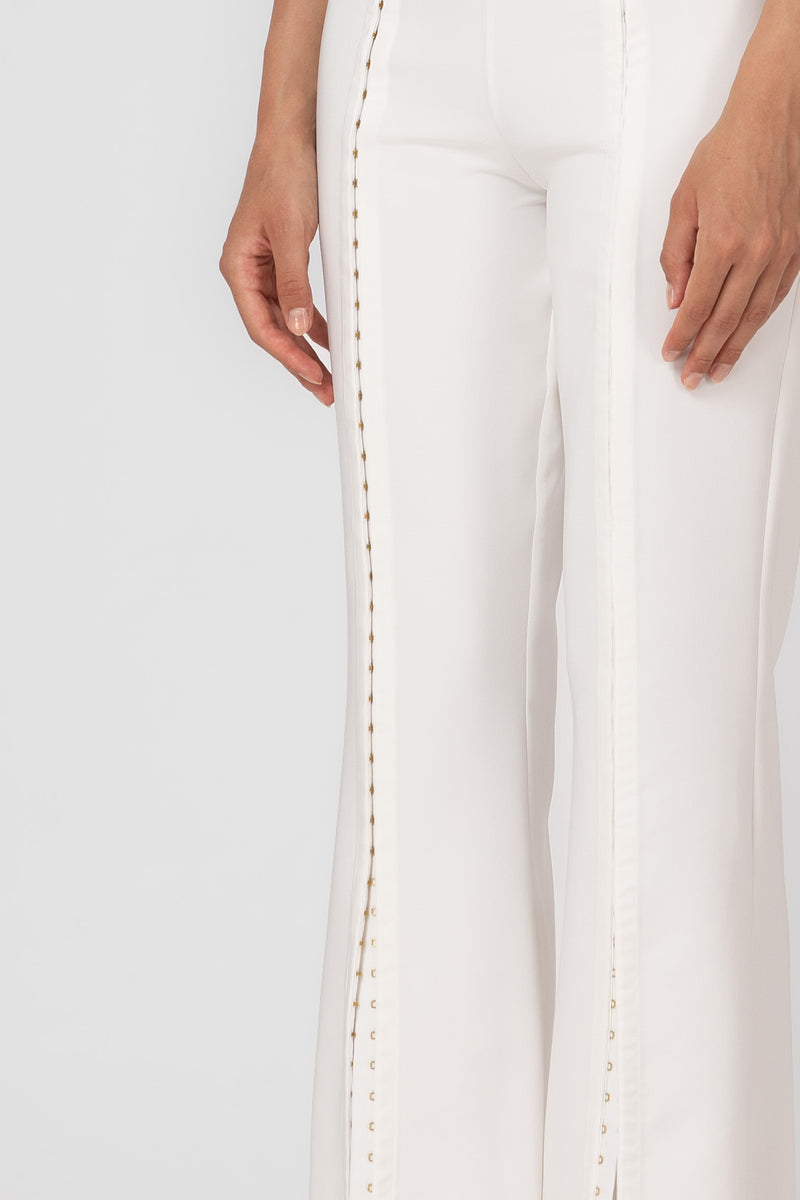 Snap Trousers White