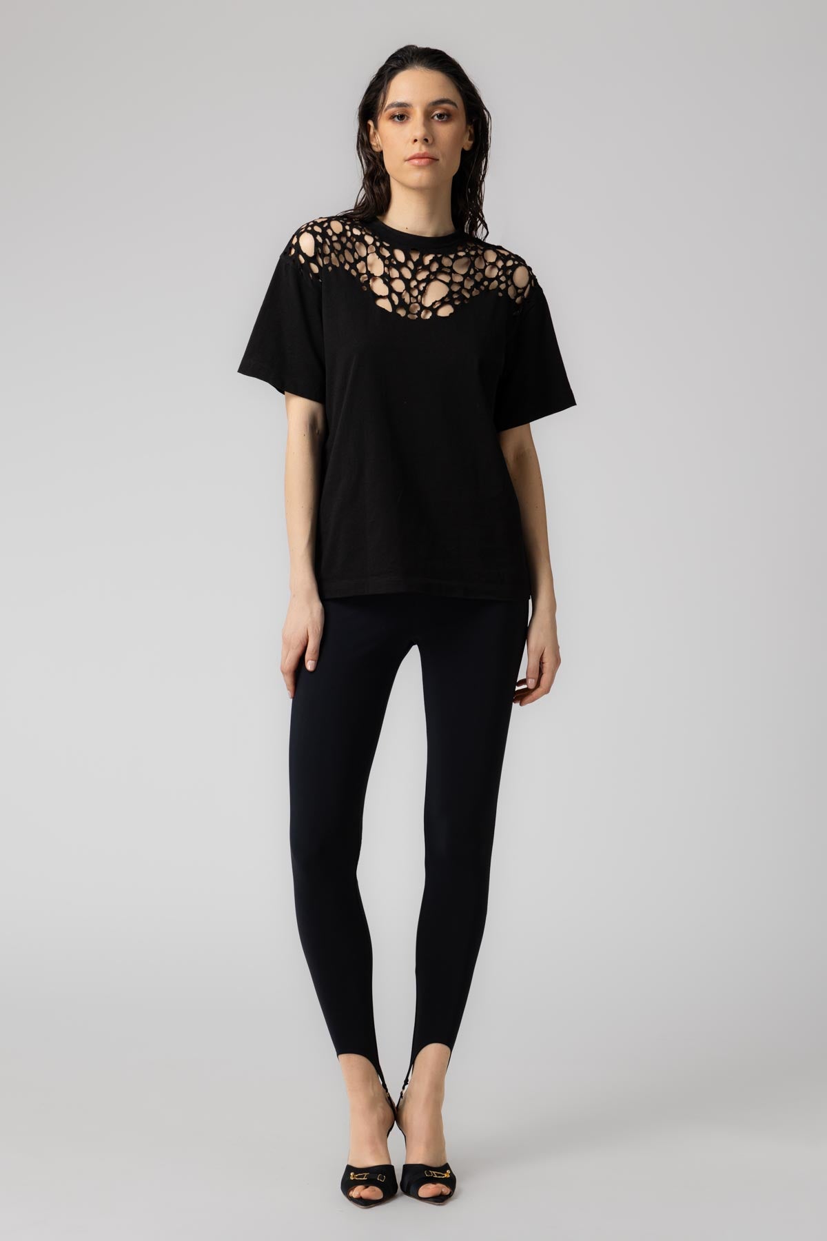 Tricou negru din bumbac Corrosive