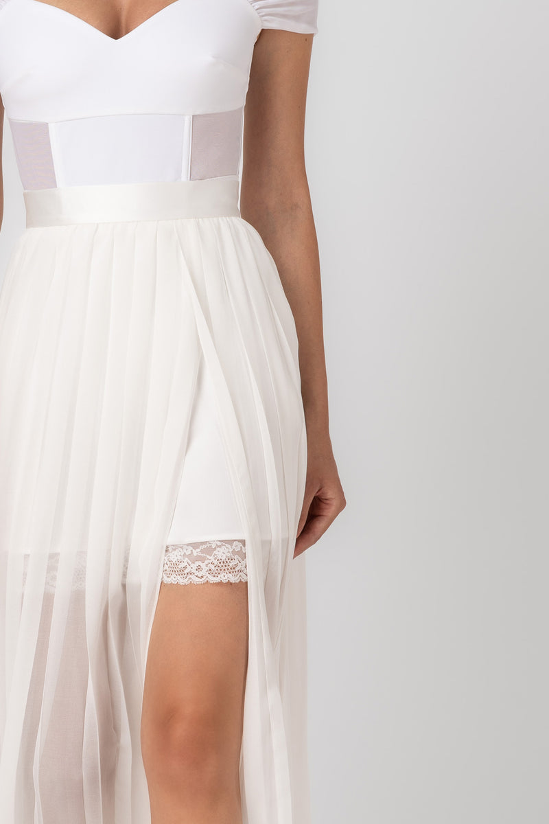 Utility Skirt White