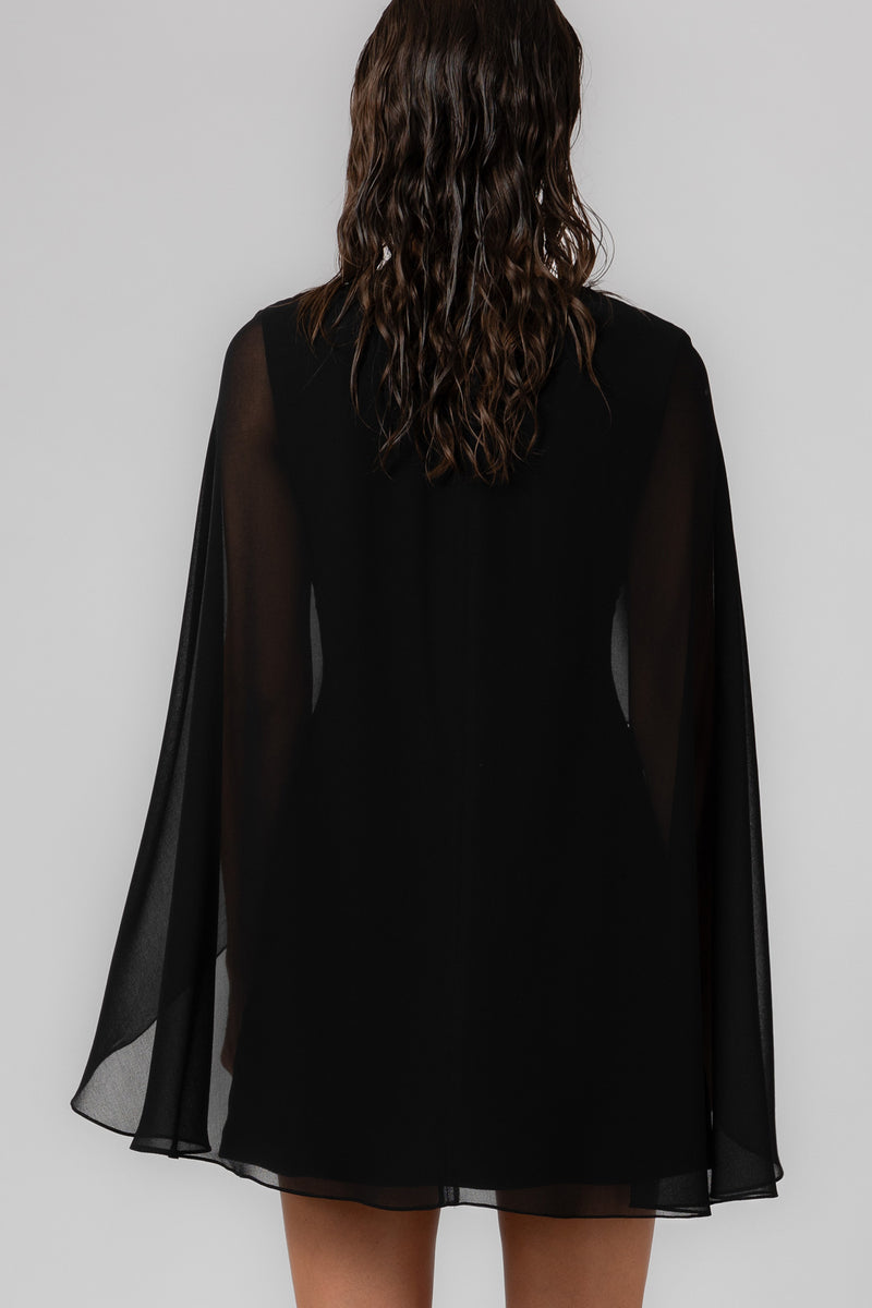 Veil Dress Black