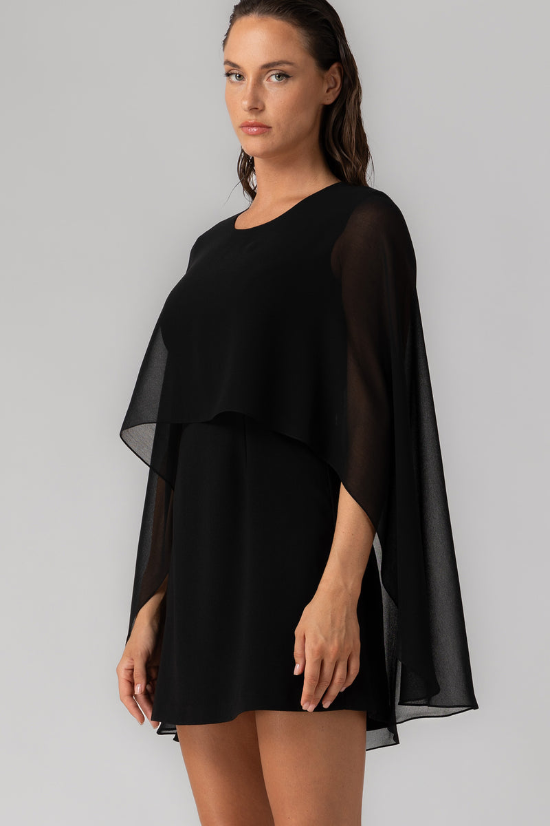 Veil Dress Black