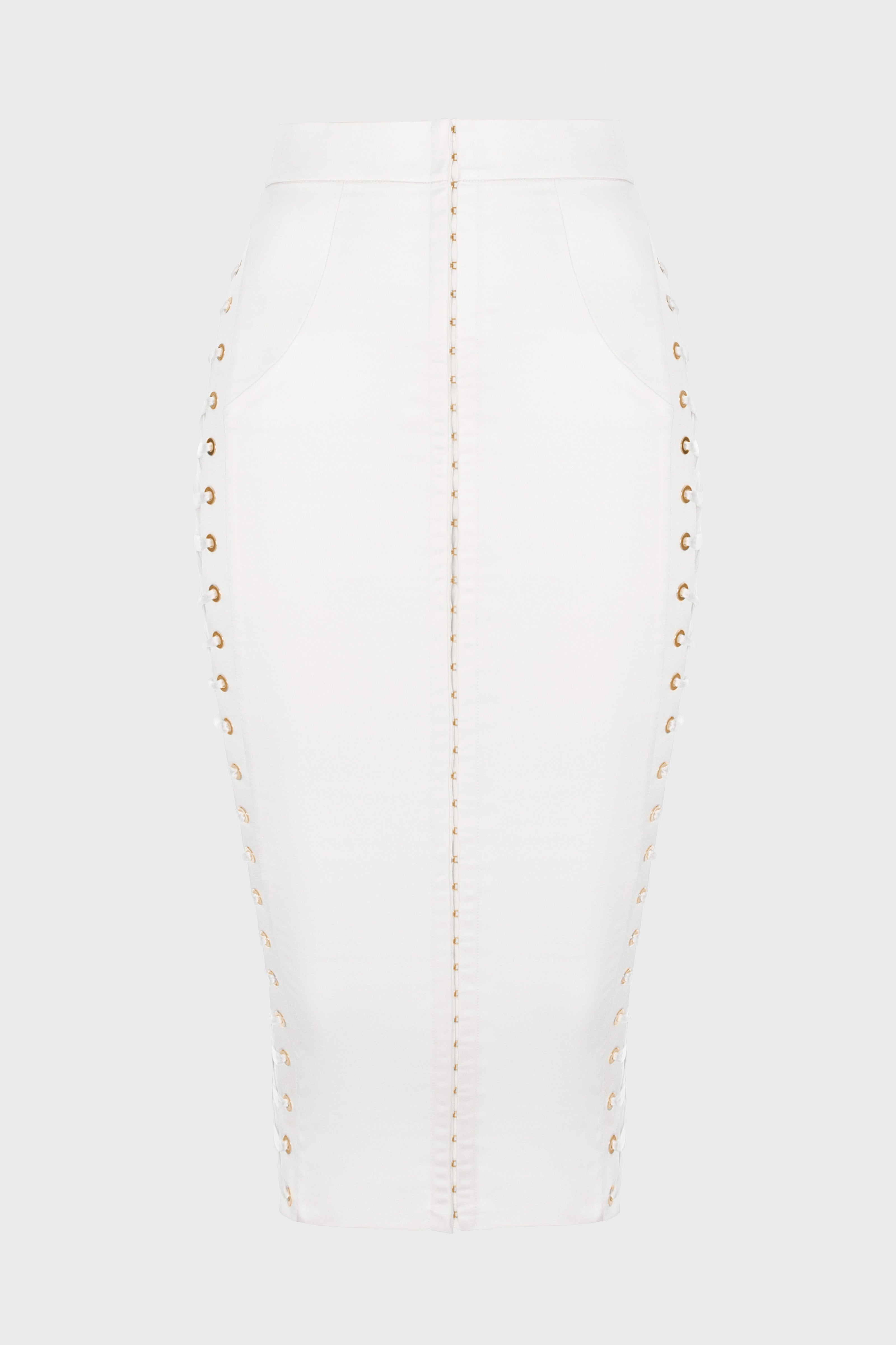 Blackcherry Skirt White