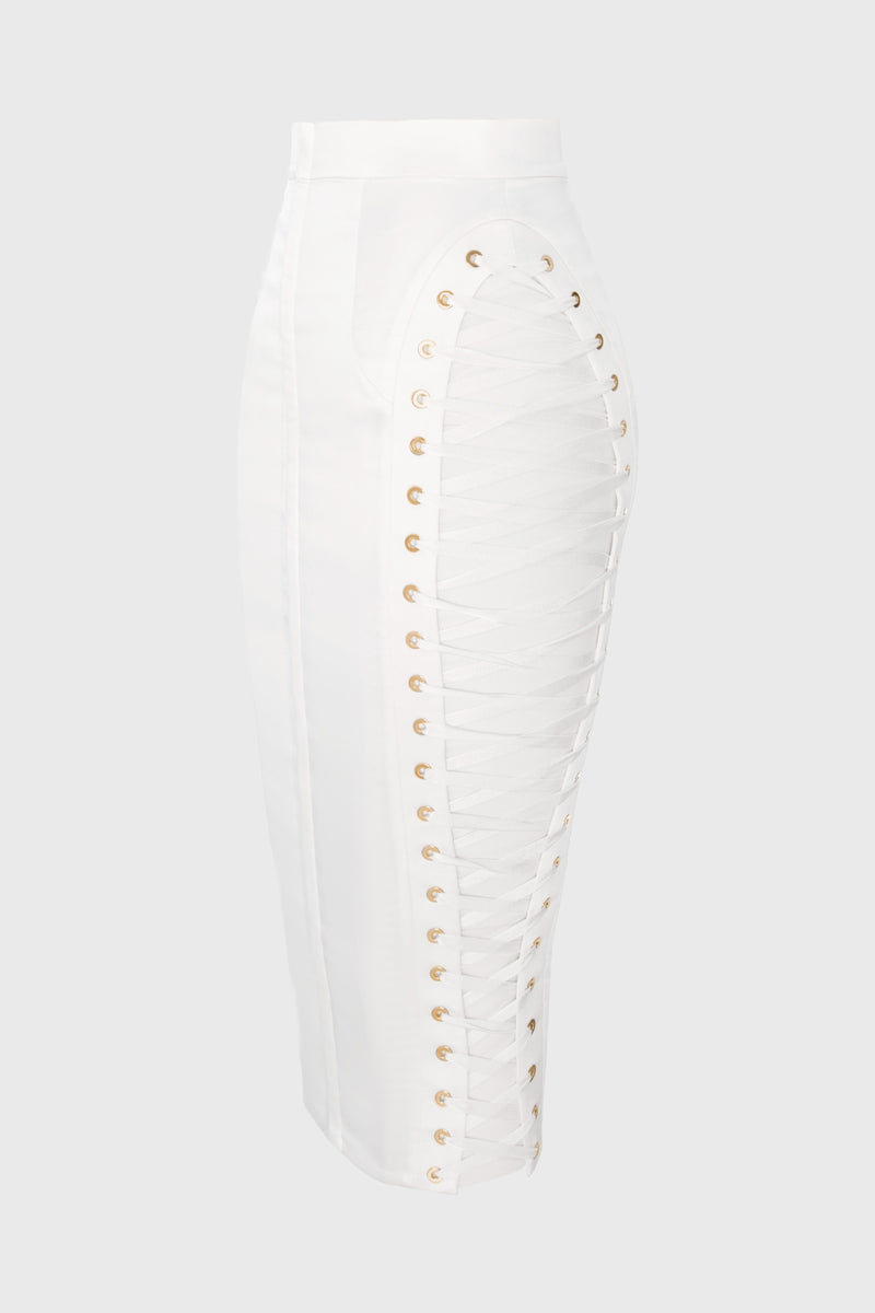 Blackcherry Skirt White