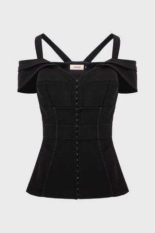 Candy Corset Black front