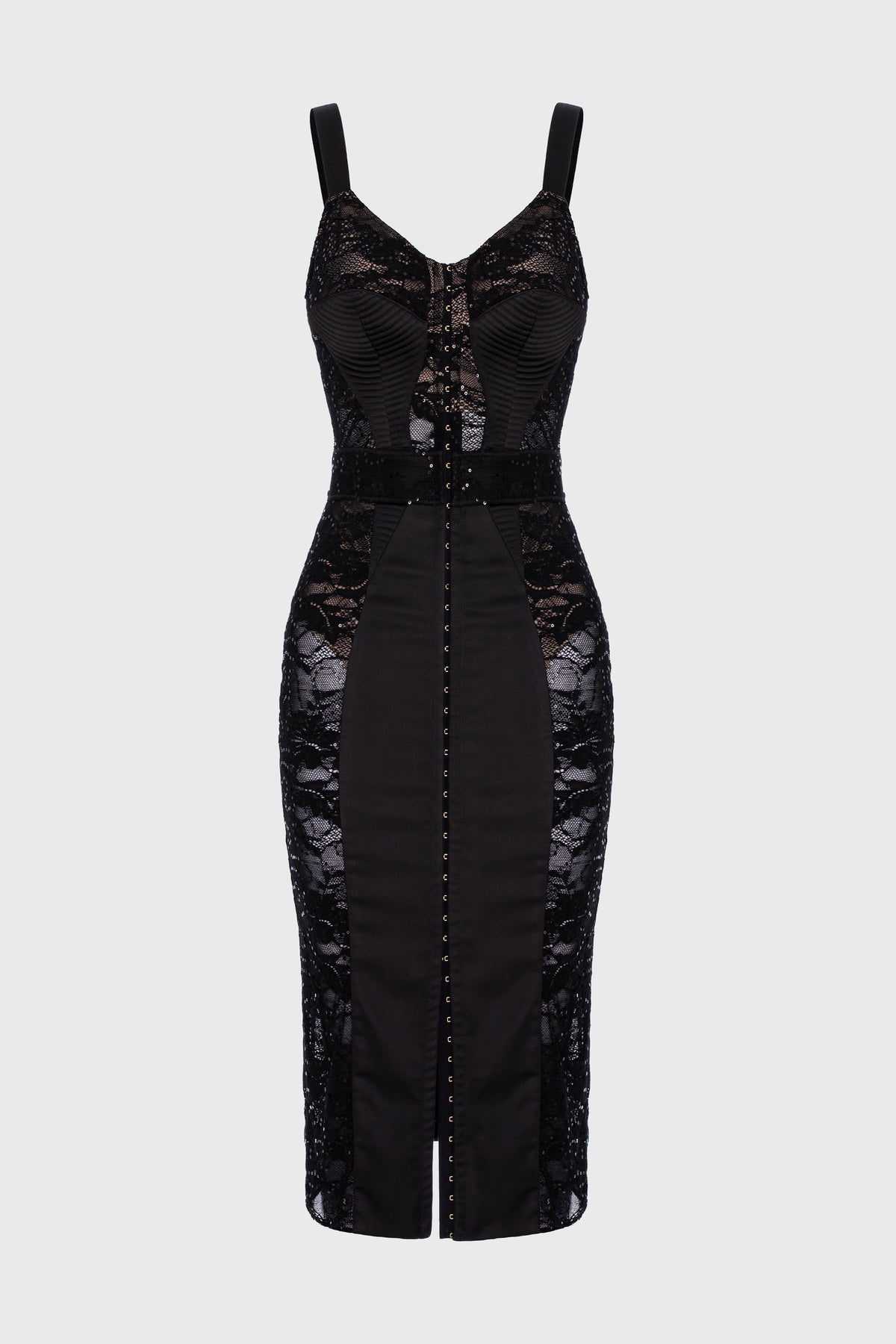Corset Lace Dress Black