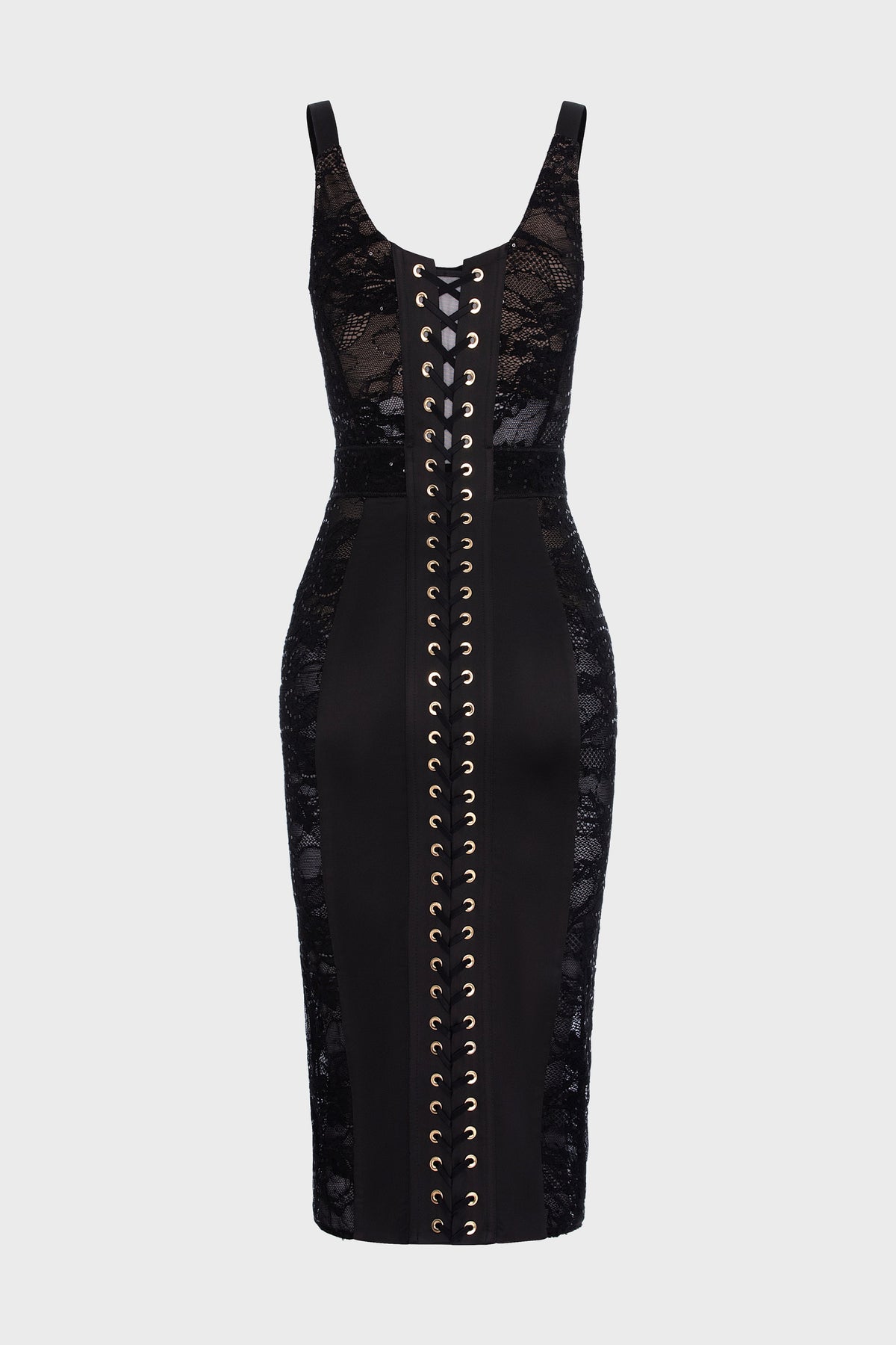 Corset Lace Dress Black
