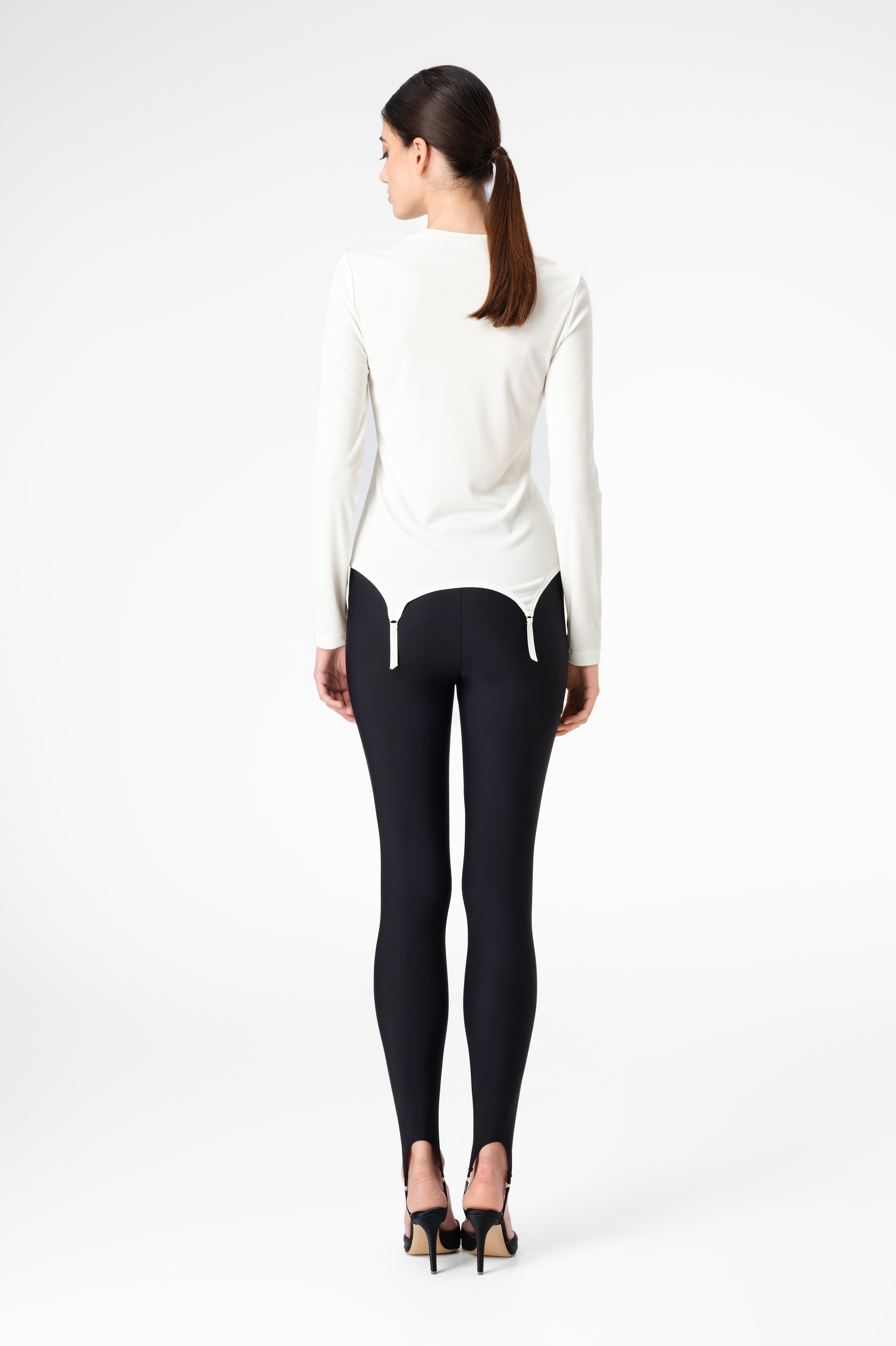 Colanti negri mulati din microfibra Cover