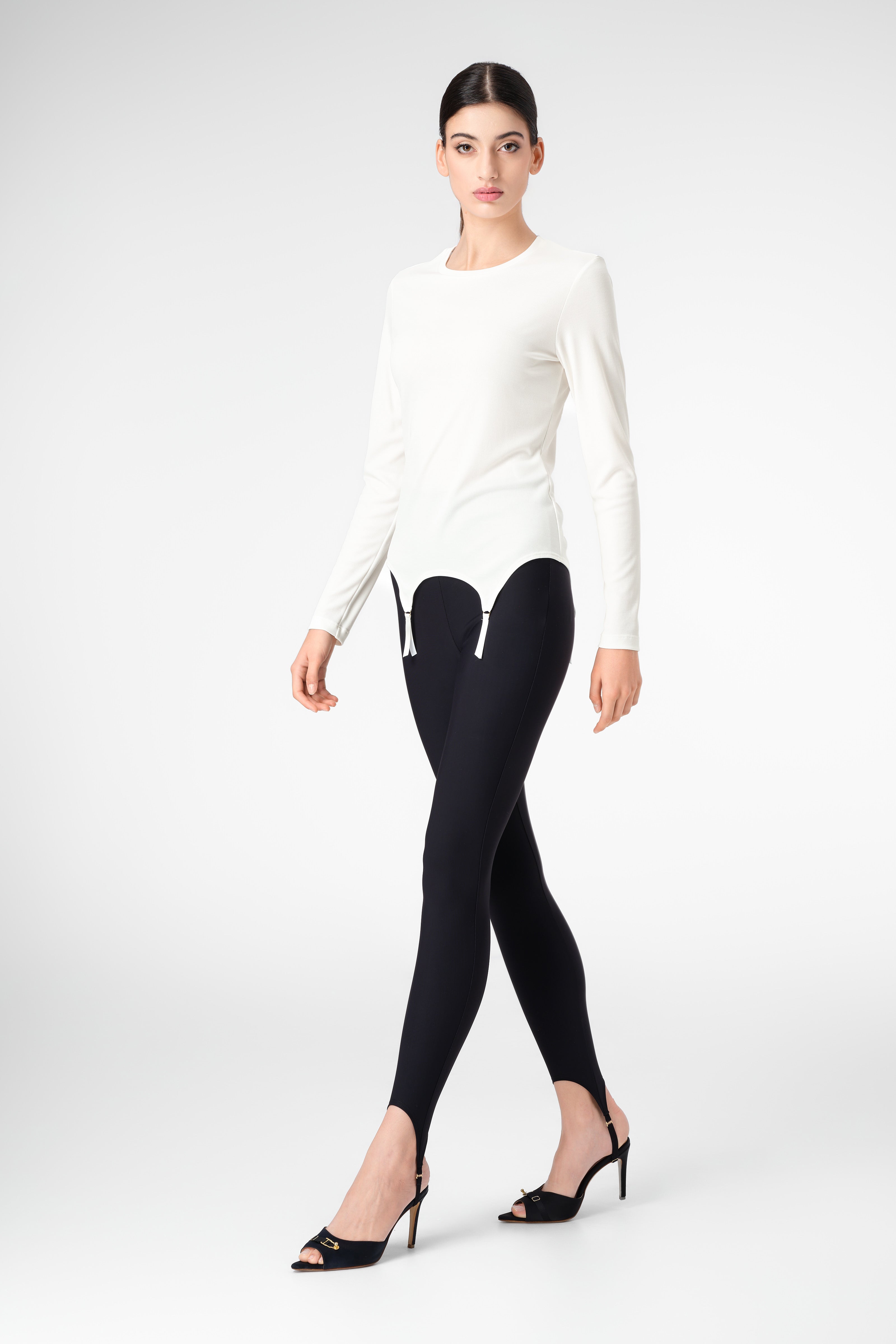 Colanti negri mulati din microfibra Cover