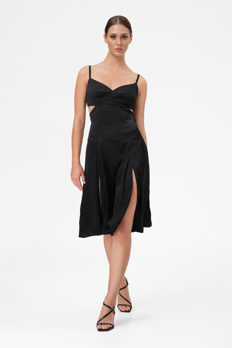 Escapade Midi Dress Black