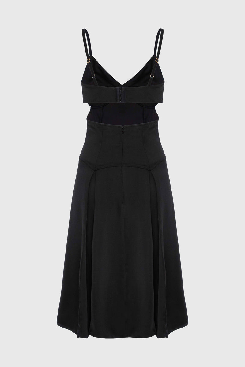 Escapade Midi Dress Black
