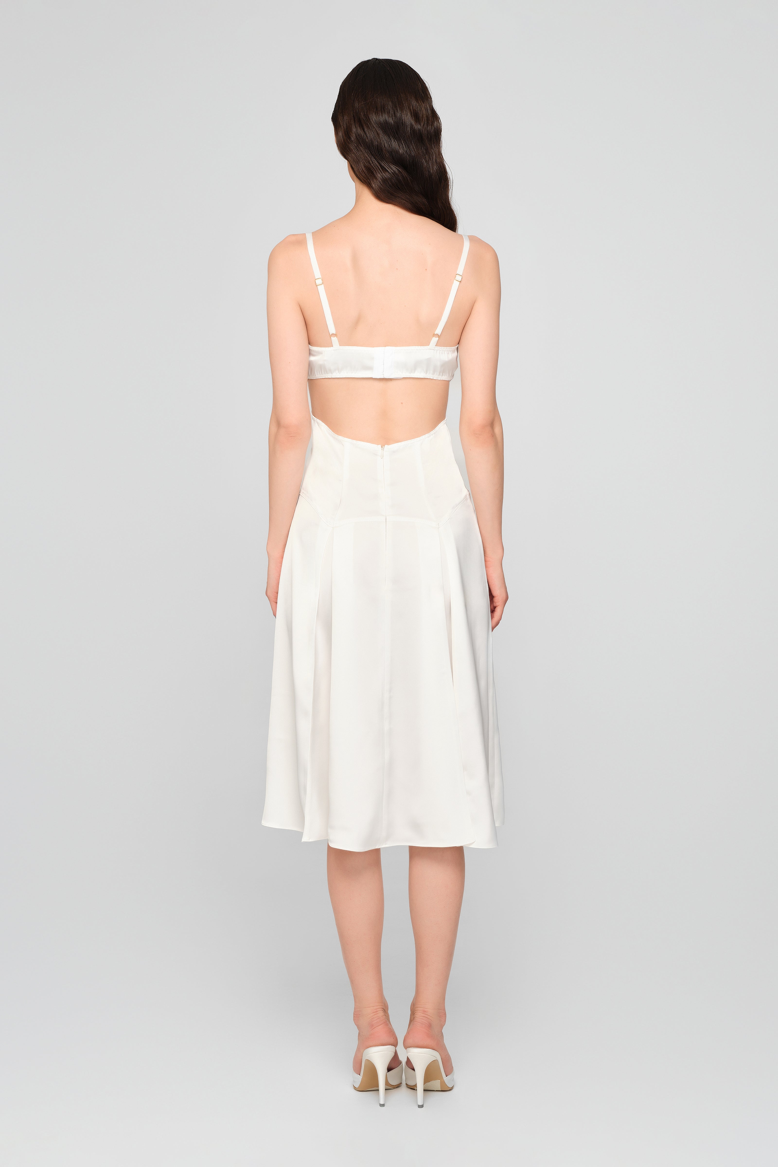 Escapade Midi Dress White