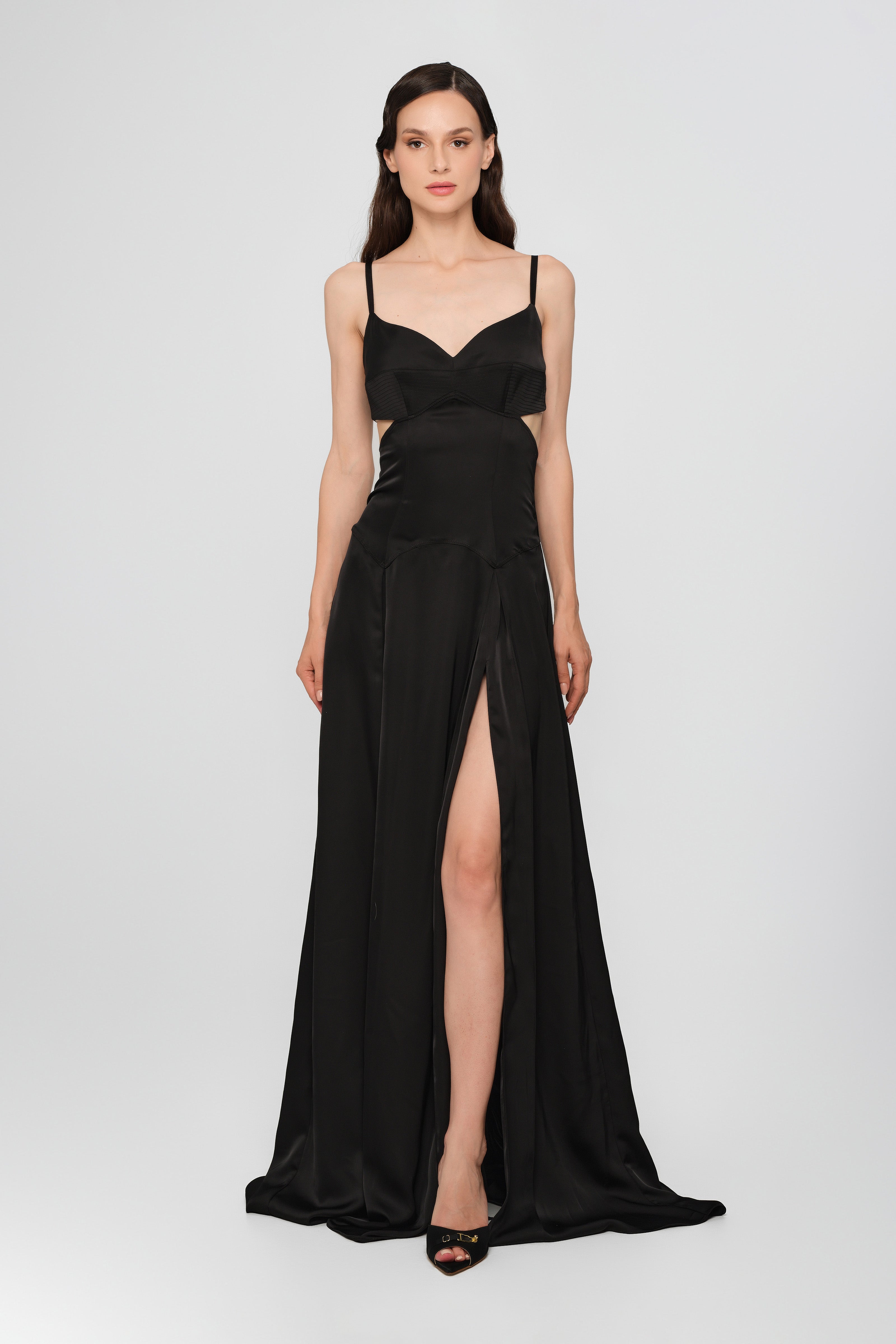 Escapade Long Dress Black