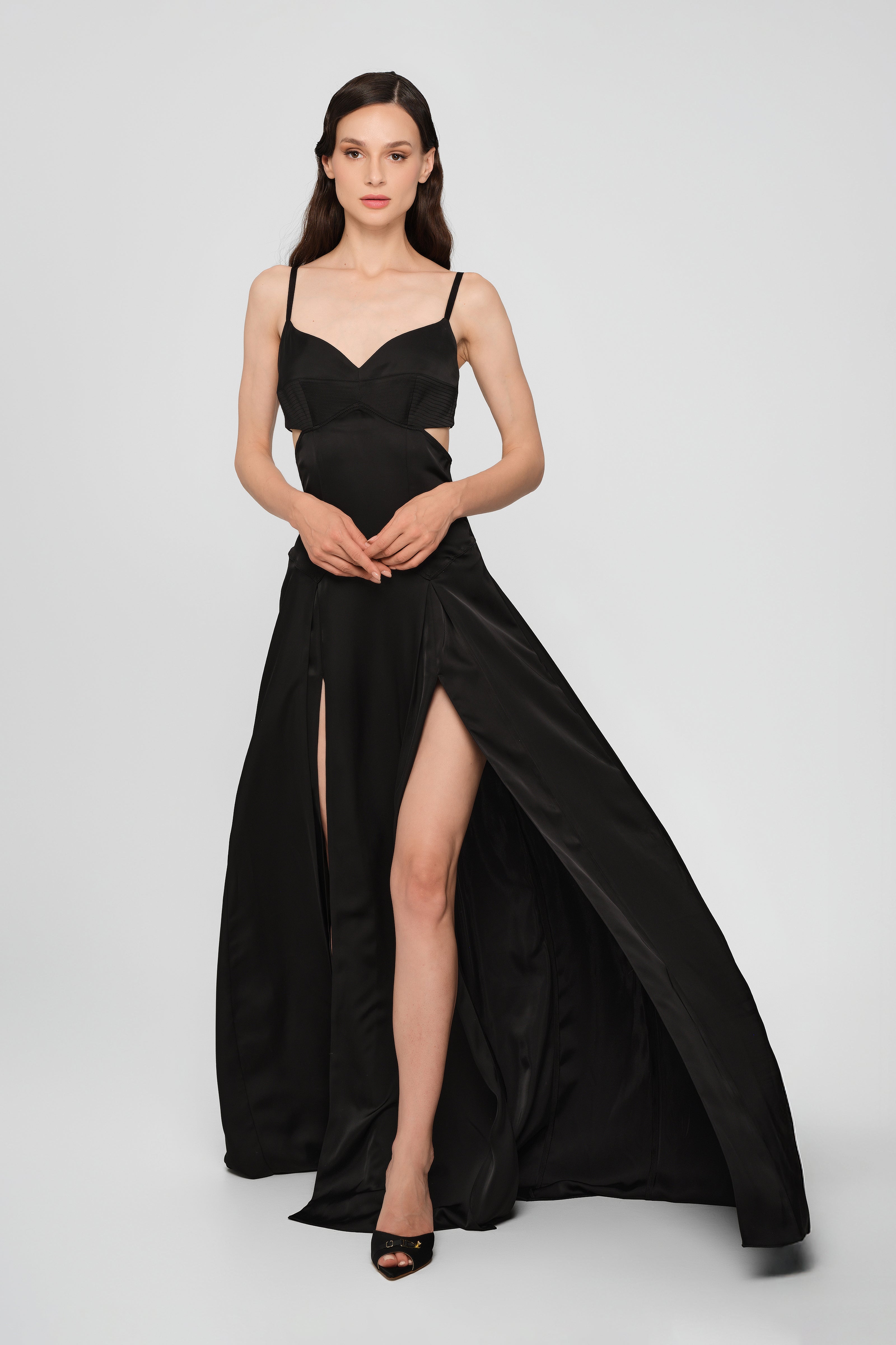 Escapade Long Dress Black