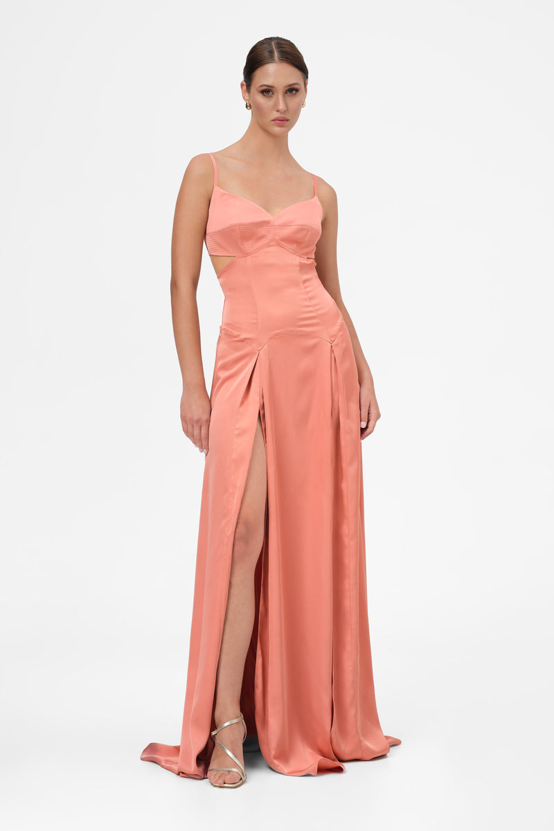 Escapade Long Dress Blush