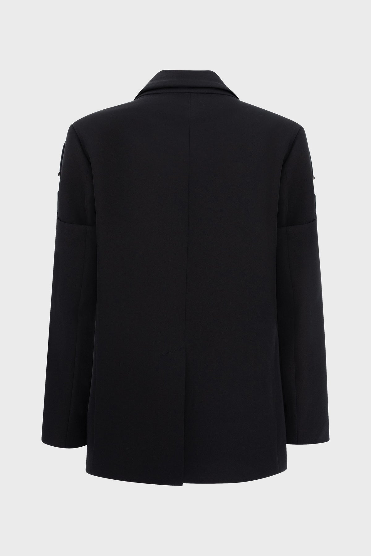 Garter Wool Blazer Black