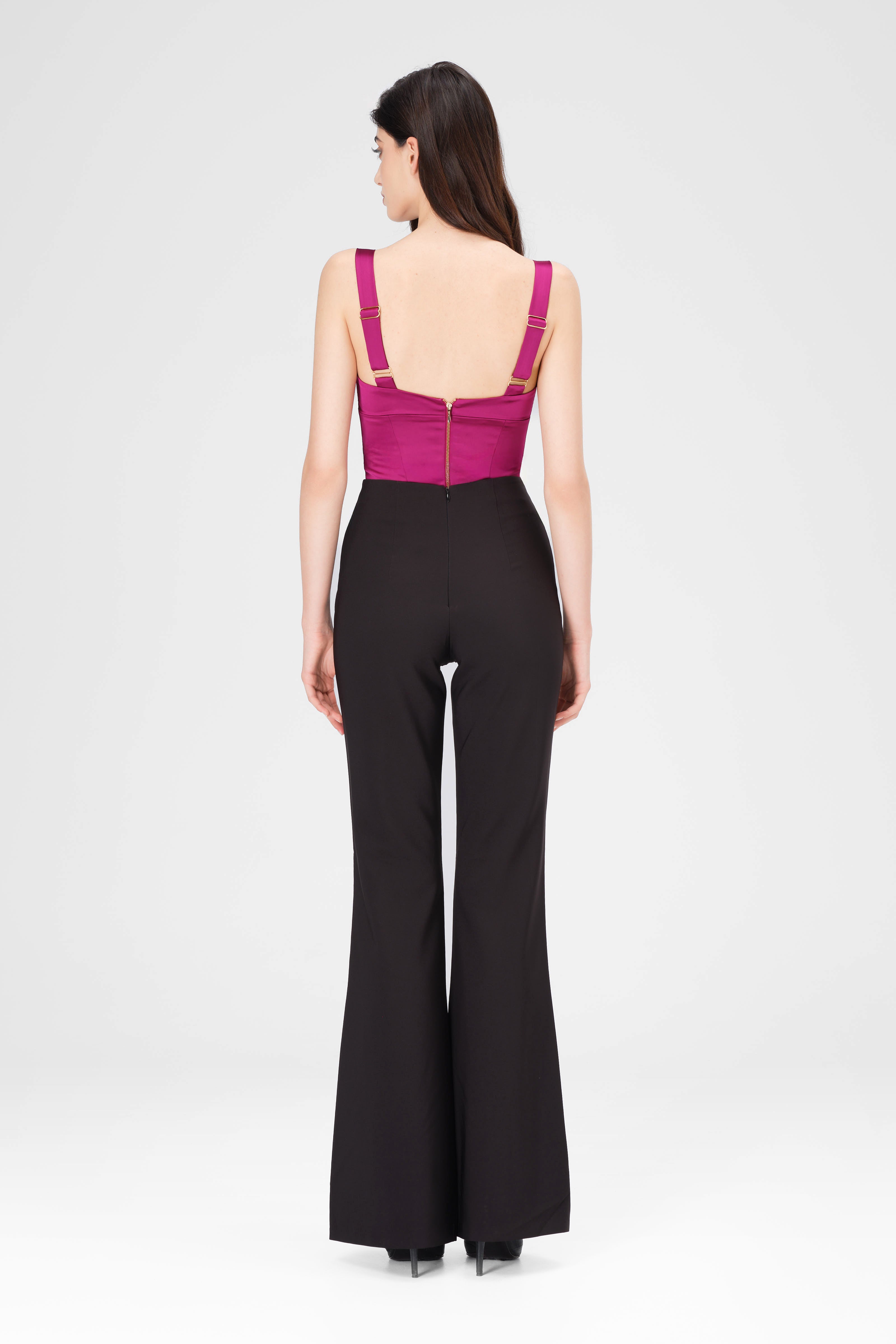 Haze Corset Raspberry Pink model front