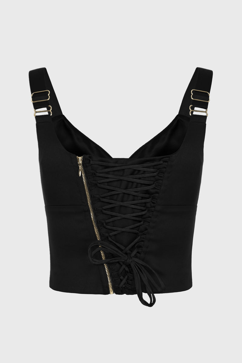 Haze Lacing Corset Black