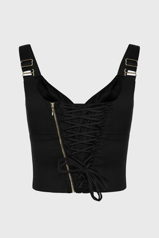 Haze Lacing Corset Black back