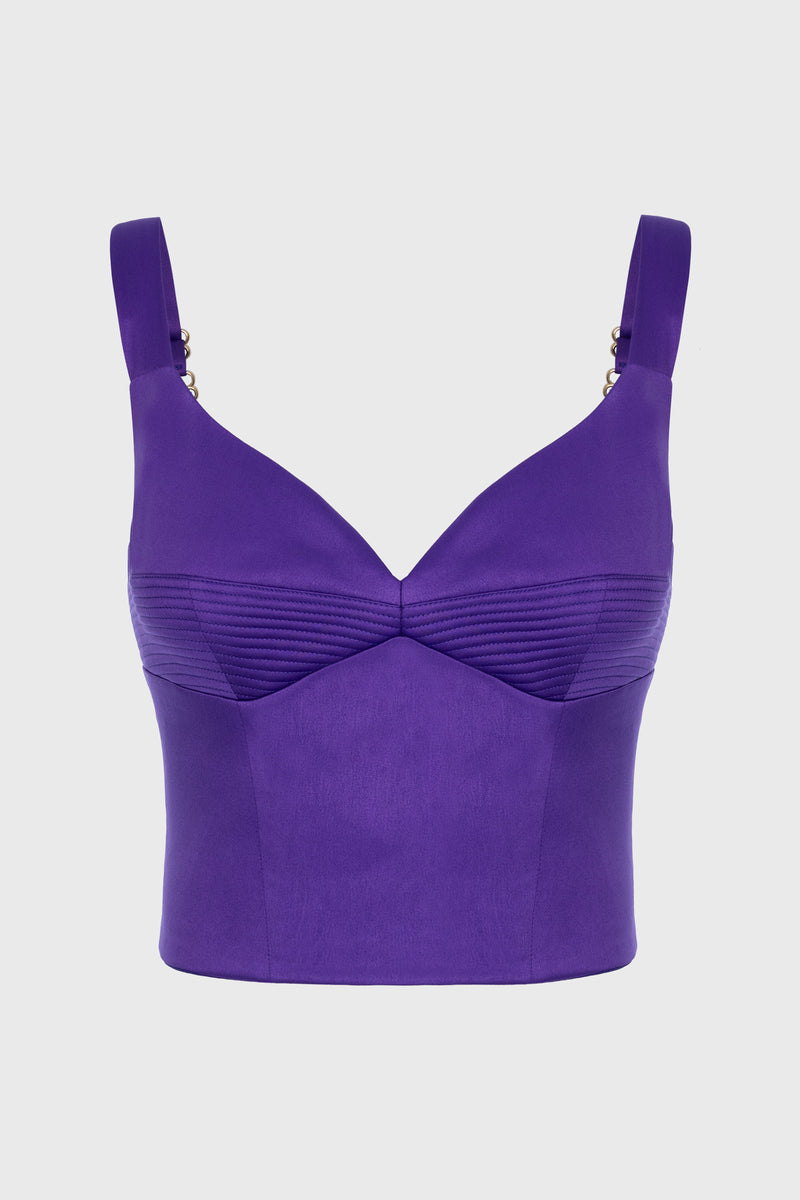 Haze Lacing Corset Purple