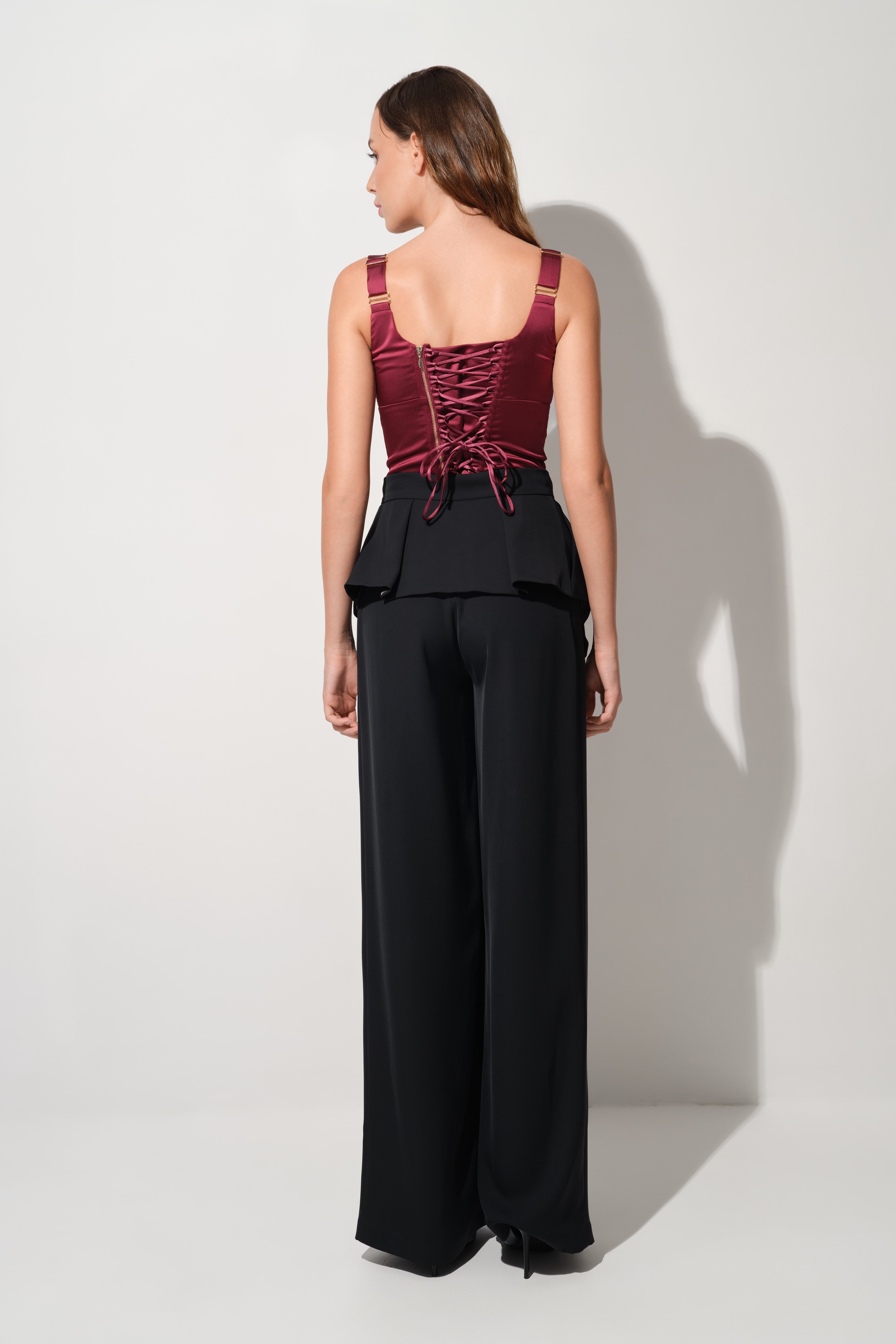 Haze Lacing Corset Wine model front