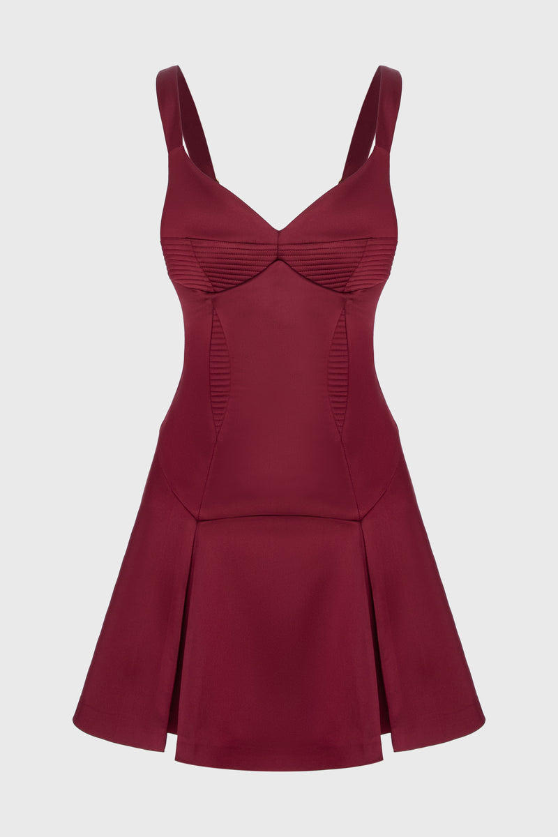 Haze Mini Dress Wine