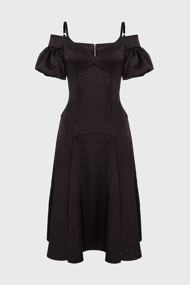 Haze Sleeve Dress Black