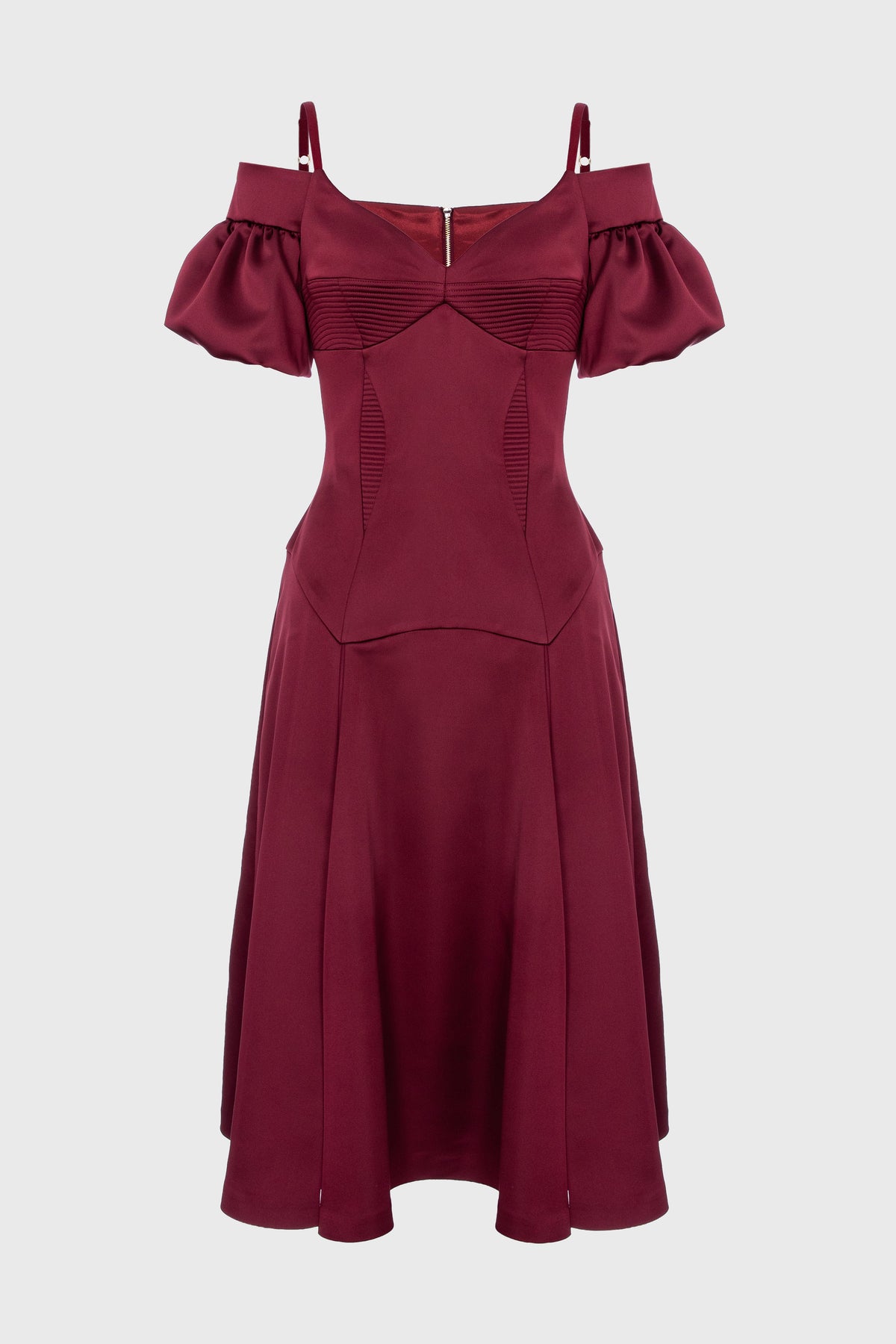 Haze Sleeve Dress Wine