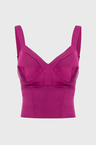 Sculpt Lacing Corset Raspberry Pink front